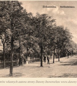 Solankowa - 18 maja 1915 roku - Inowrocław. Ulica Solankowa
Hohensalza. Soolbadstrasse.
Pocztówka wysłana 18 maja 1915 roku.