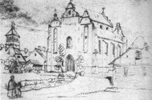 Kościół św. Mikołaja po restauracji 1780 r. Stan ok. 1840 r. 