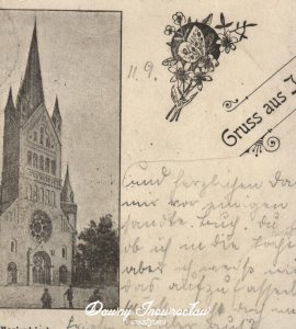 Kościół Zwiastowania NMP - 11 września 1898 roku - Pozdrowienia z Inowrocławia
Kościół Zwiastowania NMP.
Pocztówka wysłana 11 września 1898 roku.
Gruss aus Inowrazlaw