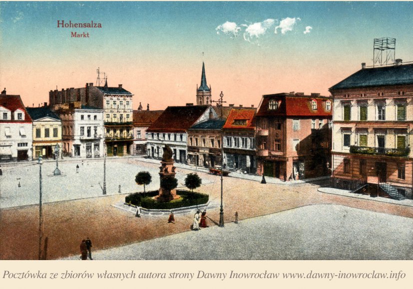 Inowrocławski Rynek - ok. 1916 rok - Inowrocławski Rynek - rok ok. 1916.
Hohensalza. Markt.