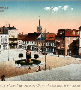 Inowrocławski Rynek - ok. 1916 rok - Inowrocławski Rynek - rok ok. 1916.
Hohensalza. Markt.