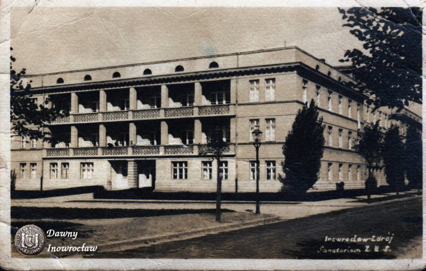 Sanatorium Kujawiak - Sanatorium Z.U.S. (obecnie Solanki Medical SPA)
Pocztówka wysłana 20 sierpnia 1948 roku.