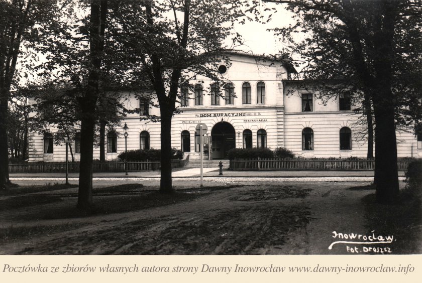 Dom kuracyjny - lata 30. XX w. - Inowrocław. Dom Kuracyjny - Restauracja i pensjonat
Fot.. Droszcz
Fotografia z lat 30. XX w.