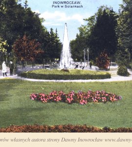 Park w Solankach - 21 czerwca 1932 roku - Inowrocław. Park w Solankach.
Pocztówka wysłana 21 czerwca 1932 roku.