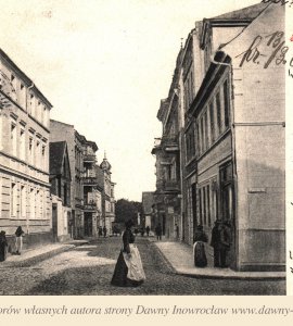 Ulica Kościuszki - 1906 rok - Piękna pocztówka z 1906 roku, przedstawiająca ulicę Kościuszki.