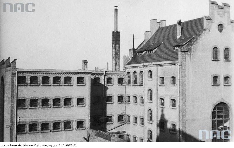 Budynek inowrocławskiego więzienia.  - Rok 1933.
